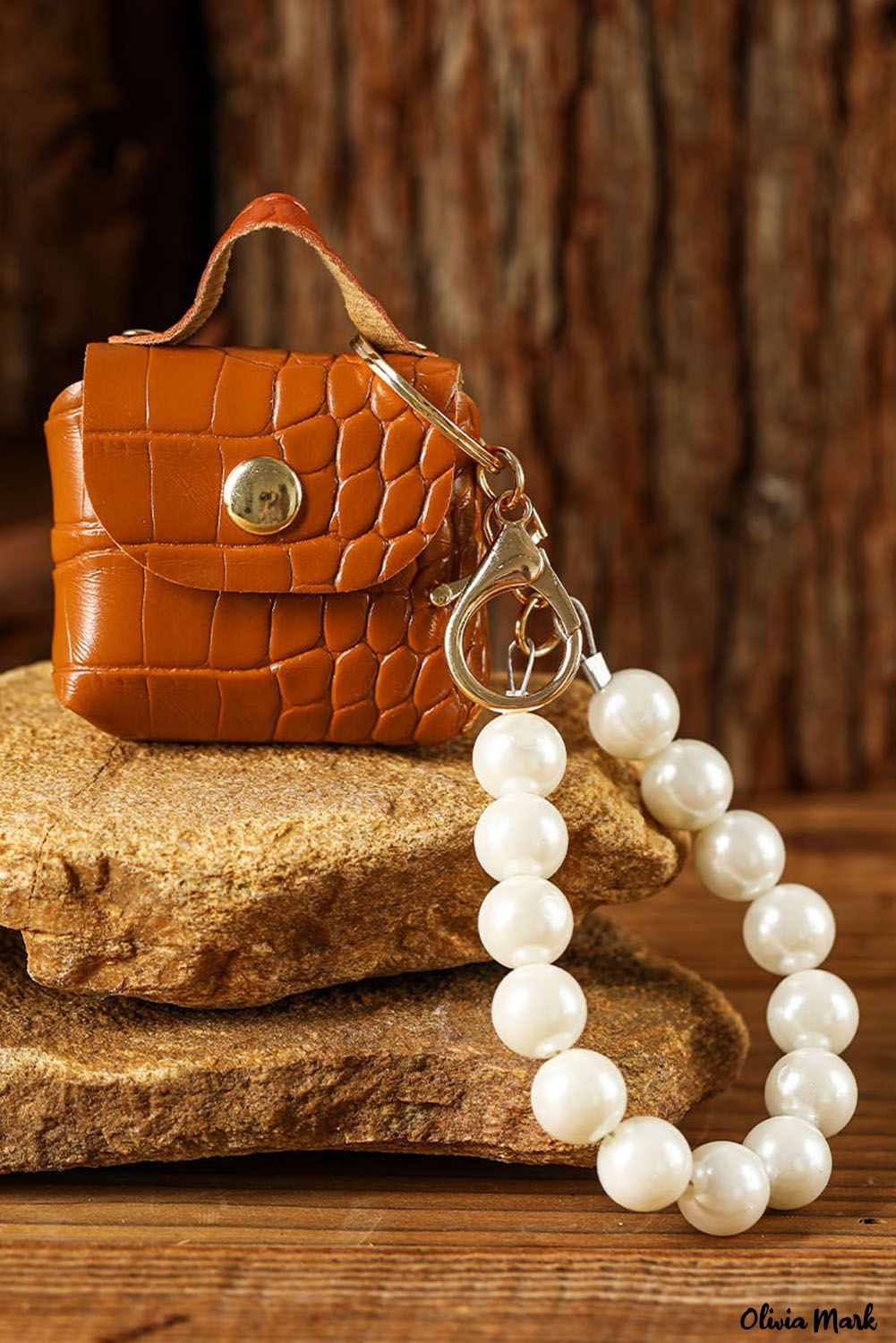 Purse Jewelry Handmade Leather Keychain Handbag Purse 